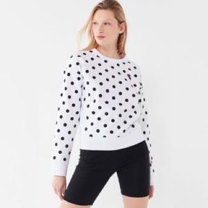 NWT Champion x UO Reverse Weave Polka Dot Sweatshirt XS